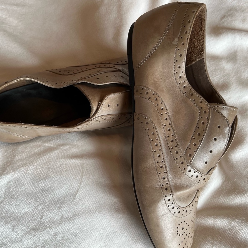 Joie Louie Louie Wingtip Leather Oxford Flats Size 7.5